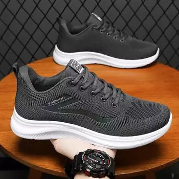Мужские летние новые минималистичные одинарные туфли универсальные повседневные туфли, мужские легкие кроссовки с мягкой подошвой дышащая спортивная обувь 39 чёрный