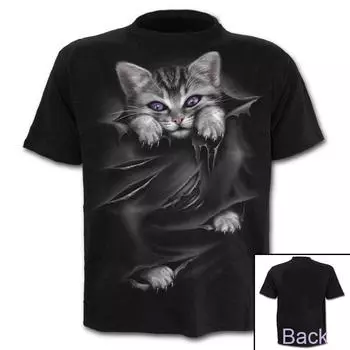 Мужские летние новые стильные модные забавные футболки с короткими рукавами с 3D принтом и топы M чёрный