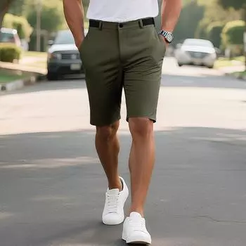 Мужские летние однотонные костюмные шорты, мужские повседневные спортивные шорты XXXL