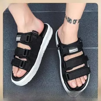 Мужские летние пляжные сандалии: Модные тапочки двойного назначения в корейском стиле 41