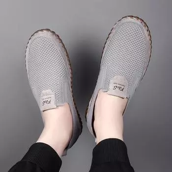 Мужские летние походные ботинки, мокасины, без застежек, обувь для вождения, повседневные лоферы, серые широкие туфли ручной работы для папы 38 бежевый