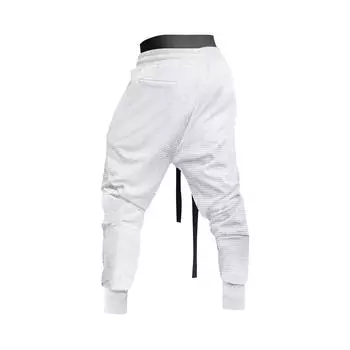 Мужские летние повседневные брюки на шнурке Мужские свободные брюки M хаки