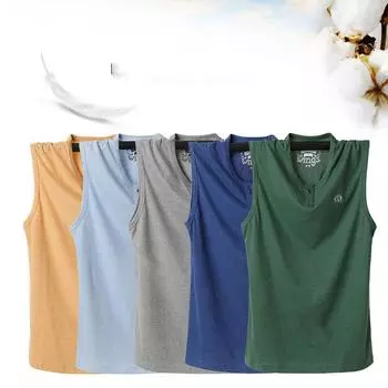 Мужские летние повседневные футболки без рукавов Спортивные рубашки для бега Базовые увлажняющие потливые футболки Мужские спортивные дышащие футболки L