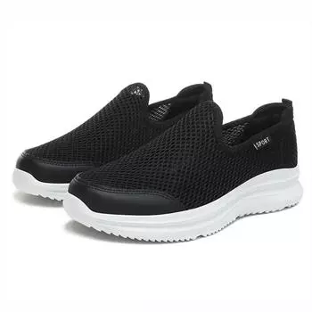 Мужские летние повседневные кроссовки для мужчин, легкие сетчатые, дышащие, удобные туфли на плоской подошве 39