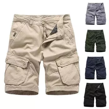 Мужские летние повседневные на открытом воздухе повседневные комбинезоны с карманами в стиле пэчворк Спортивные шорты Брюки M