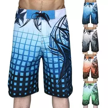 Мужские летние повседневные спортивные штаны для фитнеса, свободные дышащие быстросохнущие пляжные брюки на шнурке, мужские шорты 36 чёрный