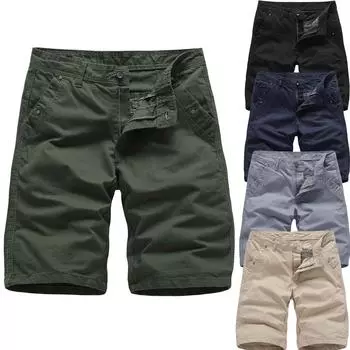 Мужские летние повседневные свободные цветные хлопковые комбинезоны на открытом воздухе, пляжные шорты, брюки 38
