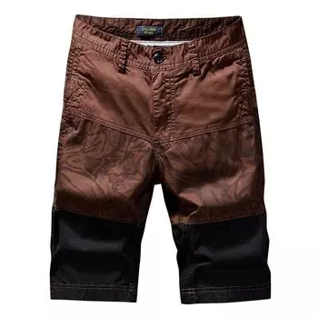 Мужские летние пять брюк с принтом, пляжные брюки, свободные шорты, брюки 28 синий