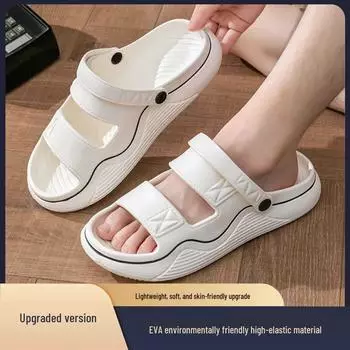 Мужские летние сандалии 2024 года с двойным назначением и нескользящей подошвой: Идеально для пляжа, воды и вождения. Size 40-41 (25 cm)