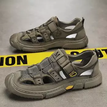 Мужские летние сандалии для отдыха на открытом воздухе повседневные сандалии для мужчин 2025 новые удобные треккинговые сандалии для походов пляжные сандалии дышащая обувь 39