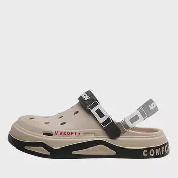 Мужские летние сандалии из ЭВА на толстой подошве: Нескользящая пляжная обувь и тапочки для улицы 2024 года 38-39 белый