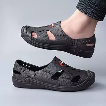 Мужские летние сандалии, роскошные лоферы для босиком, обувь для мужчин, удобные пляжные треккинговые прогулки, модные сандалии на открытом воздухе, обувь 39