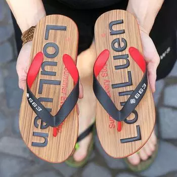 Мужские летние шлепанцы Мужские повседневные шлепанцы с застежкой-молнией, нескользящие, износостойкие, большого размера 40 синий