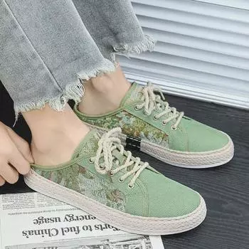 Мужские летние соломенные тапочки-рыбаки без застежек (Размеры 39-44) US 11 чёрный