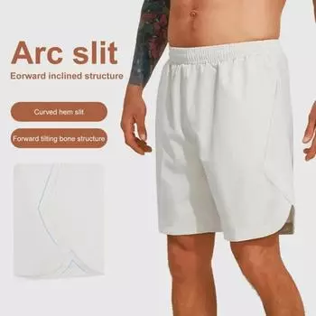 Мужские летние спортивные шорты с неровным подолом, свободные, прямые, с эластичной резинкой на талии, однотонные, быстросохнущие, для бега, спортзала, длиной до колена, шорты для фитнеса XL темно-синий