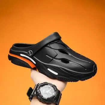 Мужские летние тапочки EVA, мягкие, удобные, высокоэластичные, мужские сандалии, модные, универсальные, мужские, пляжные, водонепроницаемые сандалии для мужчин 39 бежевый