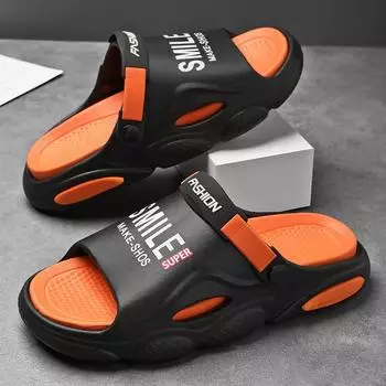 Мужские летние тапочки из ЭВА для верхней одежды, для дома, ванной, нескользящие, дезодорирующие, износостойкие тапочки для женщин 44-45