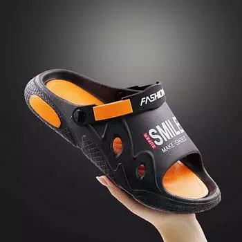 Мужские летние тапочки с толстой нескользящей подошвой: Универсальный для использования на открытом воздухе и во время вождения 44-45, SUPER