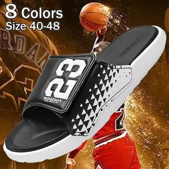 Мужские летние тапочки, уличные повседневные пляжные тапочки, трендовые персонализированные шлепанцы, сандалии, шлепанцы, нескользящая обувь в стиле хип-хоп 39 белый