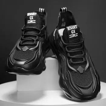 Мужские летние туфли из дышащей сетчатой ткани для спорта и отдыха с толстой подошвой, нескользящие, рабочие, черного цвета, для страхования труда, прилива 39 белый