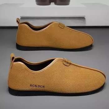 Мужские летние туфли с одной педалью, черные парусиновые туфли 2024 года, новые мужские дышащие универсальные шапочки, спортивные туфли на плоской подошве 39