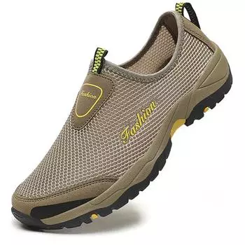 Мужские летние уличные повседневные лоферы, дышащие мужские кроссовки, новые модные резиновые мужские сандалии, сетчатая повседневная мужская обувь на плоской подошве 42 синий