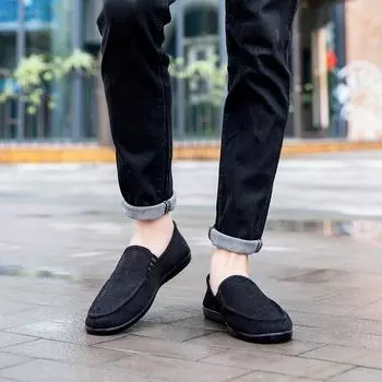 Мужские лоферы, модные брендовые мягкие мужские мокасины, лоферы, парусиновая повседневная обувь без шнуровки, мужская уличная прогулочная мужская обувь 38 верблюд