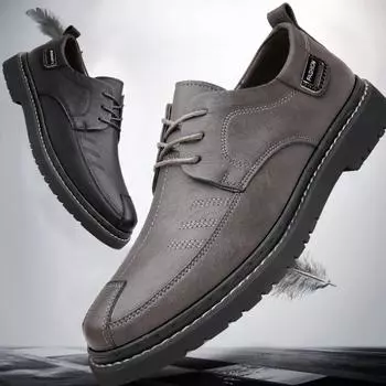 Мужские лоферы, мужская деловая кожаная обувь, мокасины, дышащая мужская повседневная удобная обувь, мужские кроссовки, мужские 38 чёрный