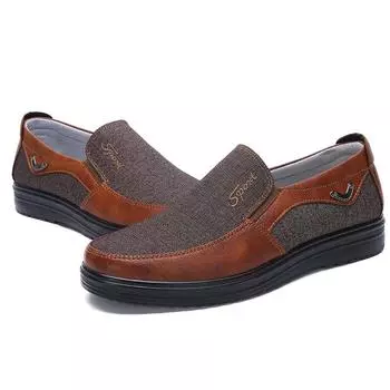 Мужские лоферы, парусиновая обувь, мужская обувь, удобные повседневные кроссовки, брендовая модная обувь 38 серый