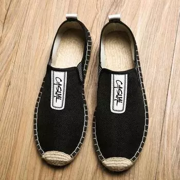 Мужские лоферы, повседневные слипоны, удобная обувь для ходьбы 2024 38 чёрный