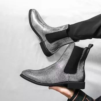 Мужские лоферы Роскошный бренд Кожаные туфли Дышащие слипоны Однотонные Формальные Повседневные туфли Ручной работы Дизайнерская мужская обувь Мокасины 38 серебряный