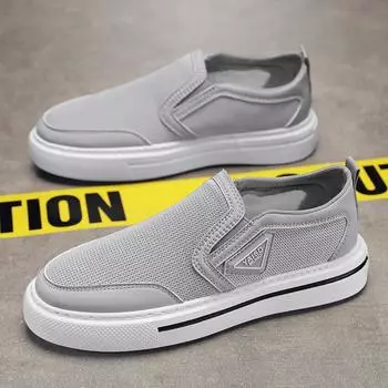 Мужские лоферы, удобные мужские мокасины на плоской подошве, модная обувь, мужские топсайдеры без шнуровки для мужчин, повседневная обувь, мужская парусиновая обувь 41 чёрный