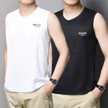 Мужские майки из ледяного шелка, нижнее белье, мужская майка, прозрачные рубашки, мужские дышащие футболки с сеткой для фитнеса и бодишейпера M белый