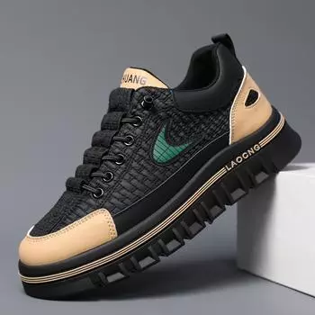 Мужские массивные кроссовки, модные нескользящие люксовые брендовые мужские кроссовки 2024 года, дизайнерская повседневная обувь для сноубординга на платформе, мужская вулканизированная обувь 39