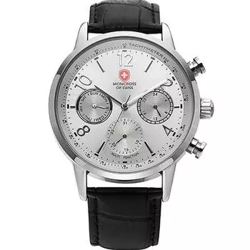 Мужские многофункциональные кожаные часы Moncross 45 мм MS6001, популярные корейские часы