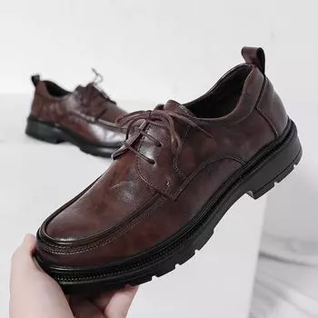 Мужские модельные туфли, высокие лоферы с внутренней стороны, мужская обувь, повседневная обувь, мужская классическая вечерняя мужская обувь, увеличивающая рост в британском стиле 38 коричневый