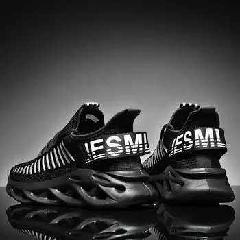 Мужские модные эластичные дышащие кроссовки для бега повседневные амортизирующие кроссовки кроссовки 39 белый