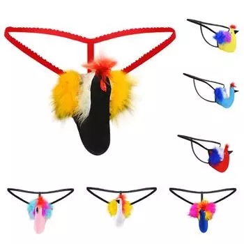 Мужские модные эластичные стринги с Т-образной спинкой, микро-стринги, трусы, нижнее белье