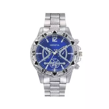 Мужские модные часы с круглым циферблатом, лучшие брендовые мужские кварцевые наручные часы, лучшие подарки, часы baby голубой