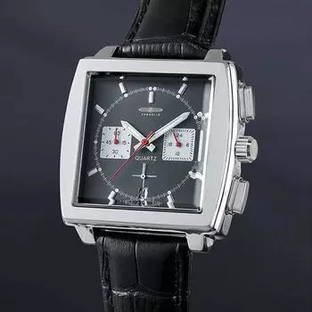 Мужские модные деловые многофункциональные часы с календарем Zeppelin, черные часы