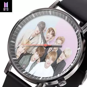 Мужские модные дизайнерские часы BTS, цифровые кварцевые темпераментные женские часы в подарок