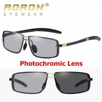 Мужские модные фотохромные поляризационные солнцезащитные очки для вождения на открытом воздухе, солнцезащитные очки классического дизайна для мужчин, рыбалка, спорт