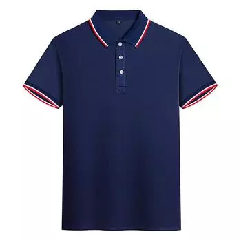 Мужские модные футболки-поло, повседневные рубашки с короткими рукавами и лацканами, деловые рубашки-поло S белый