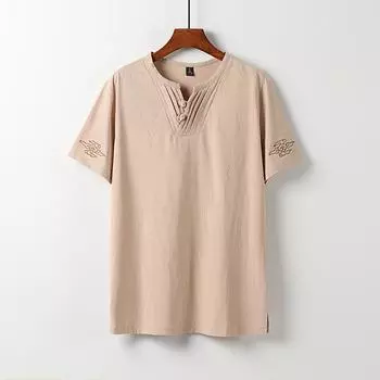 Мужские модные хлопковые льняные рубашки с коротким рукавом, повседневные свободные рубашки большого размера 9XL белый