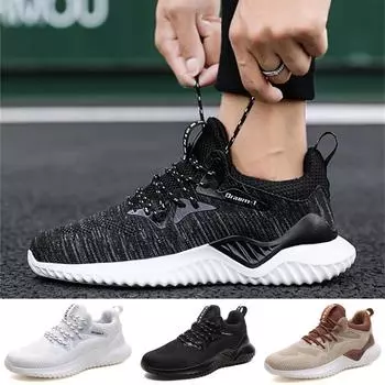 Мужские модные кроссовки для активного отдыха, повседневные дышащие кроссовки, размер: 39-45 39 белый