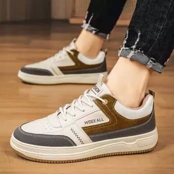 Мужские модные кроссовки для скейтбординга в стиле пэчворк с превосходным сцеплением, вентиляцией, комфортом, надежной шнуровкой, кроссовки для повседневного стиля 39 чёрный