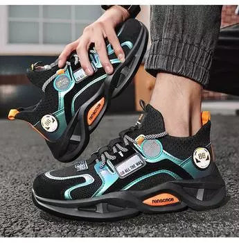 Мужские модные кроссовки, молодежные модные кроссовки для бега Flyknit, студенческая индивидуальная уличная дорожная обувь 39