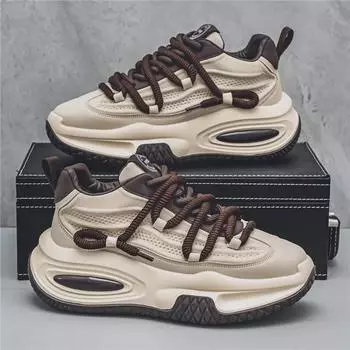 Мужские модные кроссовки на толстой подошве: Стиль Гонконга, дышащий и идеальный для любого сезона 42 синий/красный