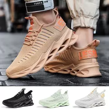 Мужские модные кроссовки, удобная повседневная обувь, мужские кроссовки с цветной строчкой, дышащая спортивная обувь 40 белый