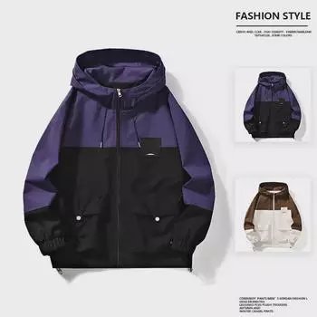 Мужские модные куртки и пальто с капюшоном — повседневные универсальные стили для весны и осени 3XL белый/кремовый